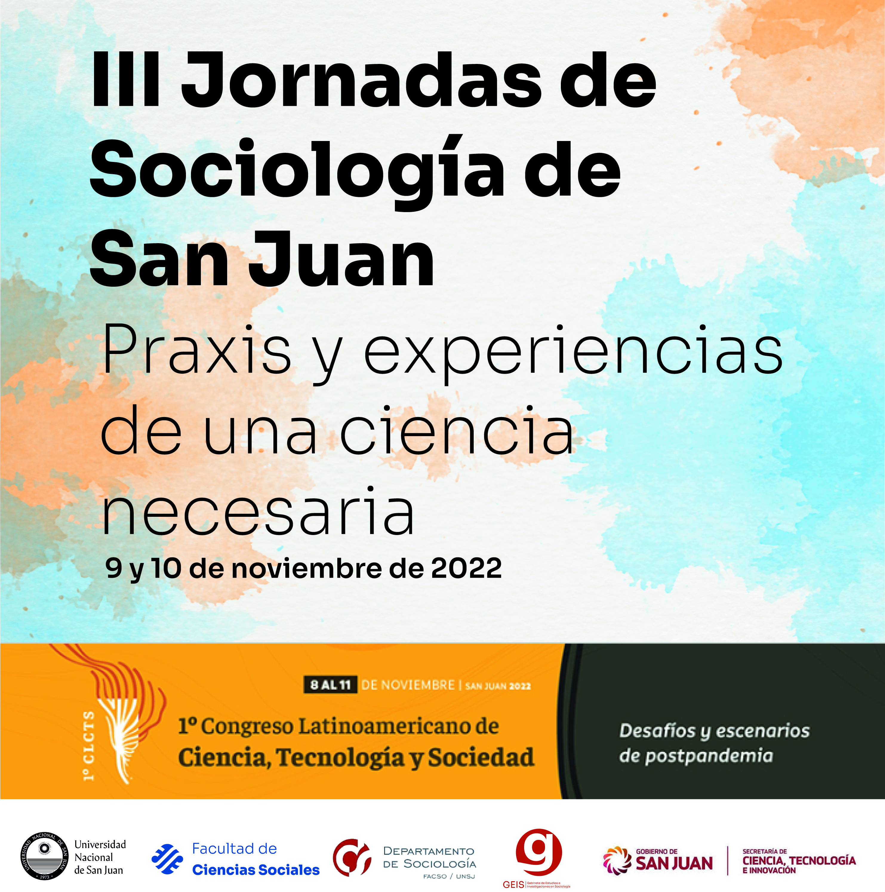 III Jornadas de Sociología de San Juan. Exposiciones de Tesistas